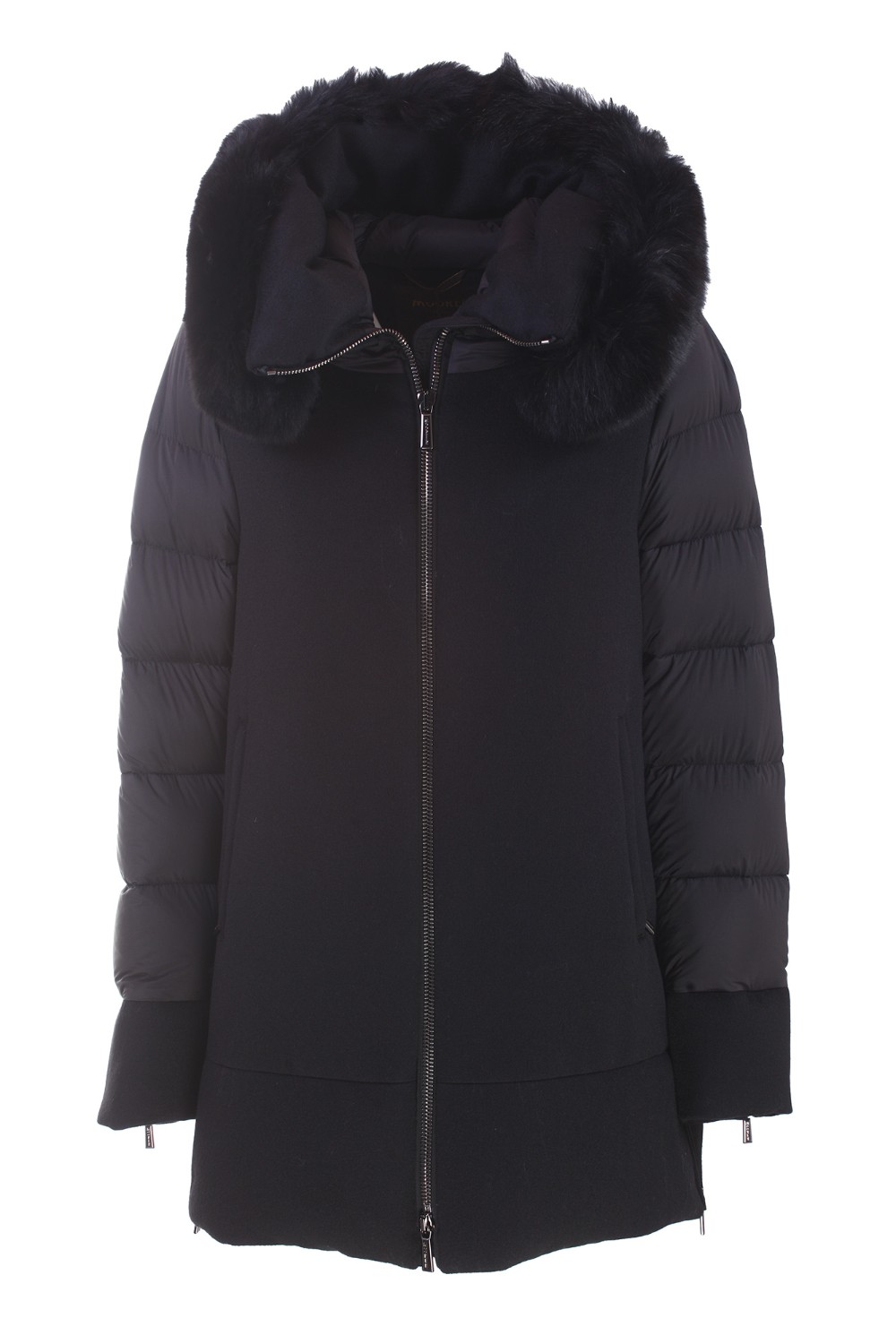 shop MOORER  Giaccone: Moorer giaccone "FRESIA" in misto cachemire.
Cappuccio con bordo in pelliccia staccabile.
Maniche lunghe con zip.
Tascge laterali a filo.
Maniche trapuntate in nylon.
Dettaglio cerniere sui fianchi.
Chiusura con zip con doppio cursore.
Vestibilità regolare.
Composizione: 90% lana vergine 10% cachemire.
Fabbricato in Italia.. FRESIA 300007-U0001 number 9408216
